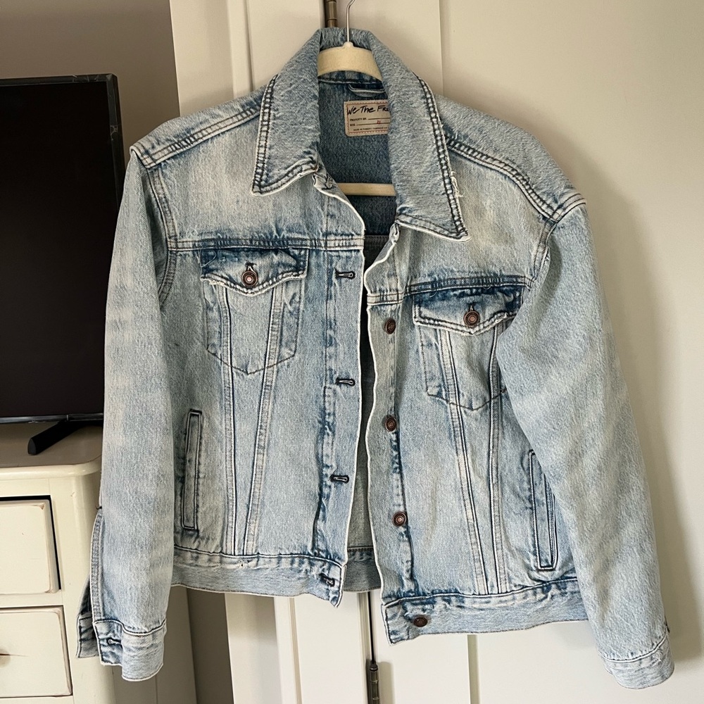 Free People Light Blue Denim Jacket